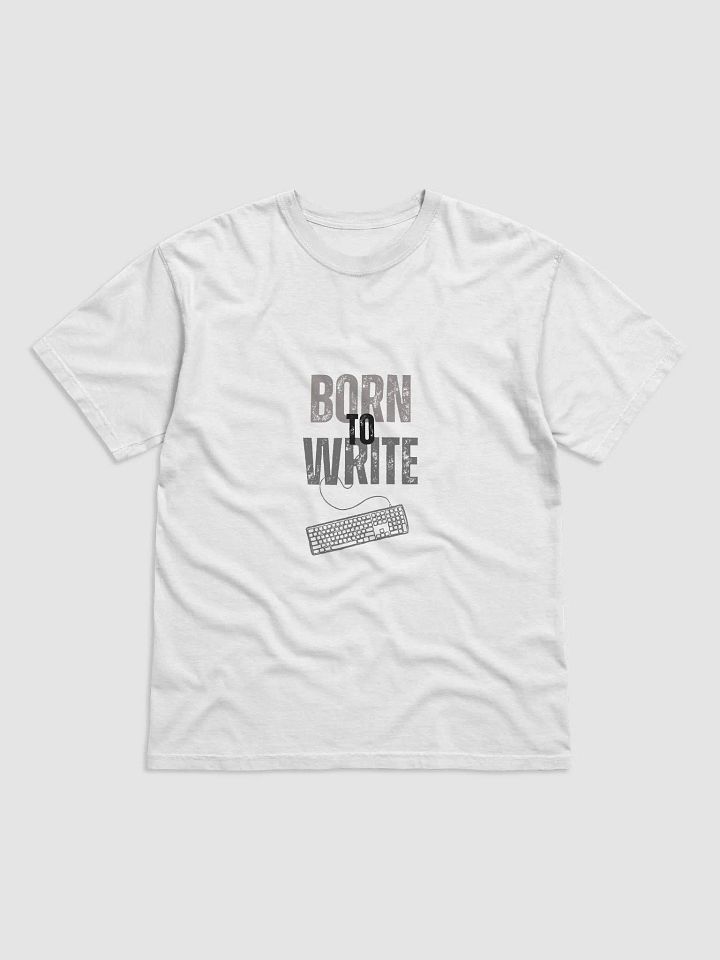 Born to Write White T-shirt product image (1)