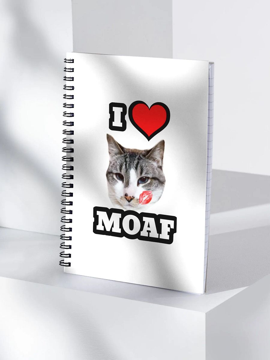 I ❤️ Moaf Spiral Notebook product image (3)