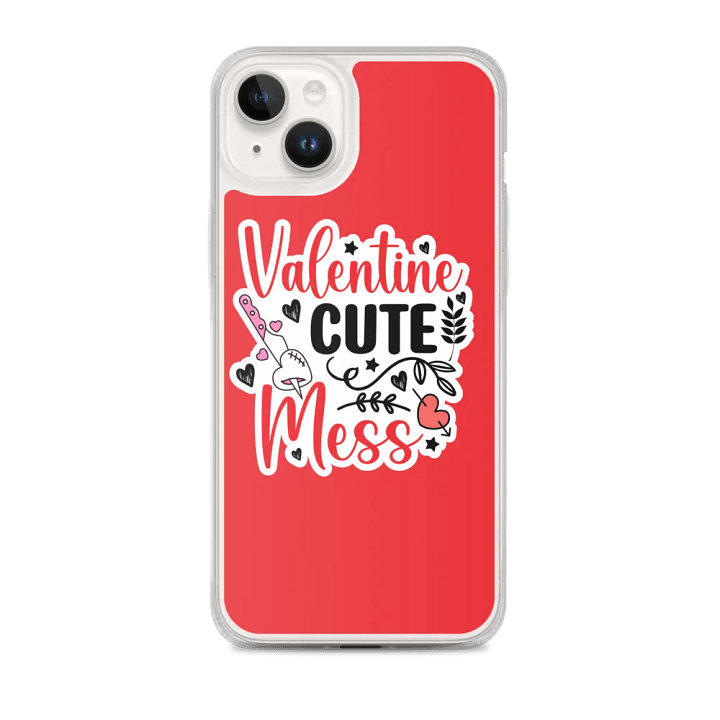 Valentine Cute Mess iPhone MagSafe® Clear Case product image (1)