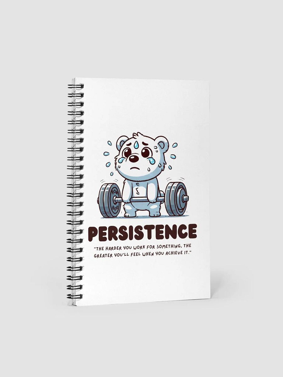 Persistence Bear Spiral Notebook product image (1)