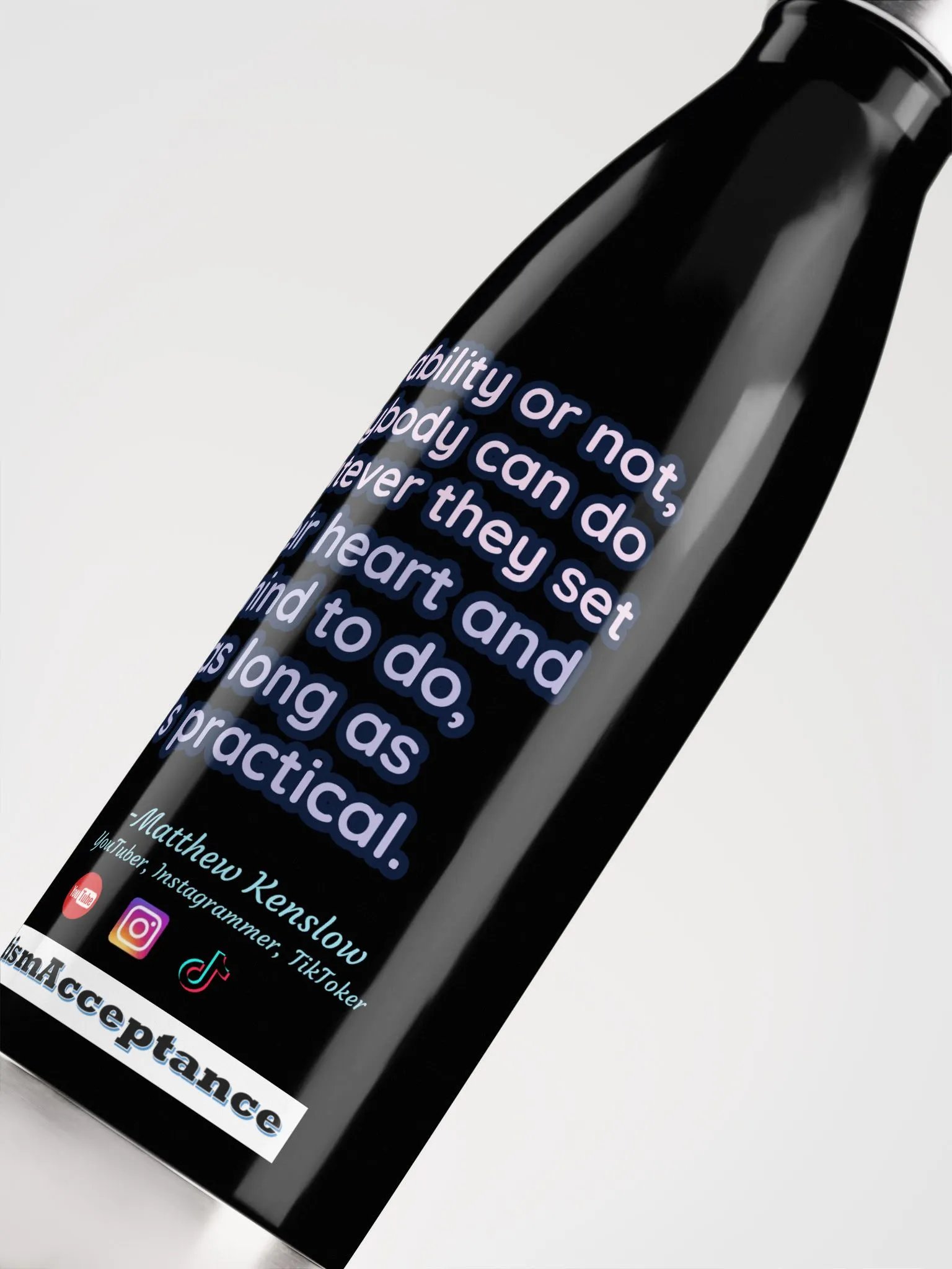 Stainless Steel Water Bottle [Quote 2] product image (5)