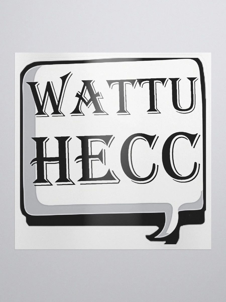 wattuhecc Kiss Cut Stickers product image (1)