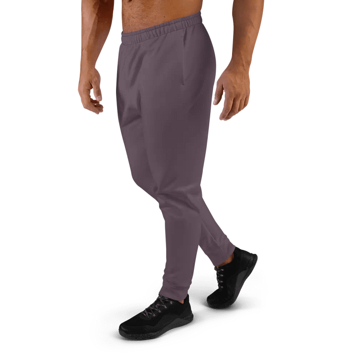 Plain Mauve Soft Summer Recycled Polyester Premium Men's Joggers by Treasure Pie product image (2)