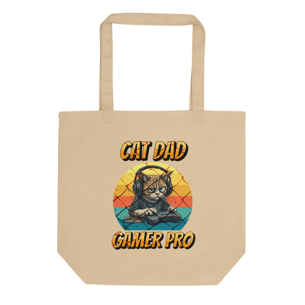 Cat Dad Gamer Pro Tote Bag product image (1)