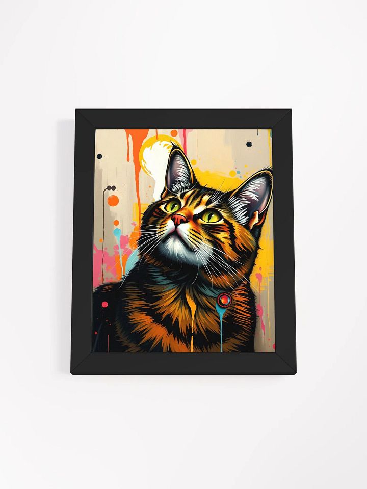 pretty kitty! Vibrant Ayous Wood Framed Poster product image (4)