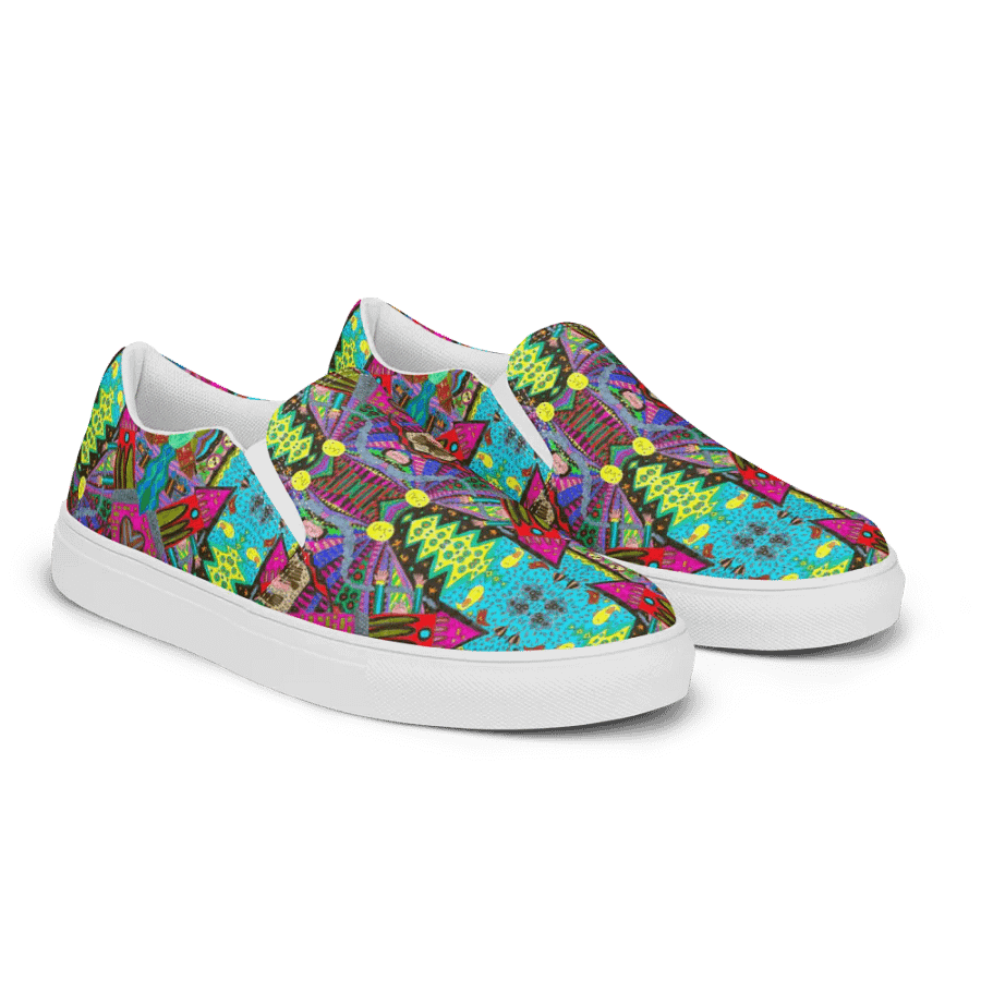 Abstract Tower Moment Canvas Shoes product image (3)