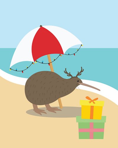 #kiwi enjoying a summer time #christmas 🎄