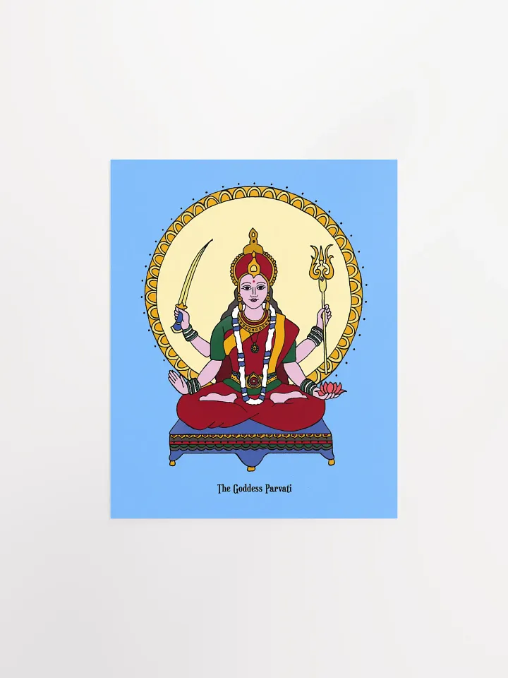 Goddess Parvati 8x10 Print product image (1)
