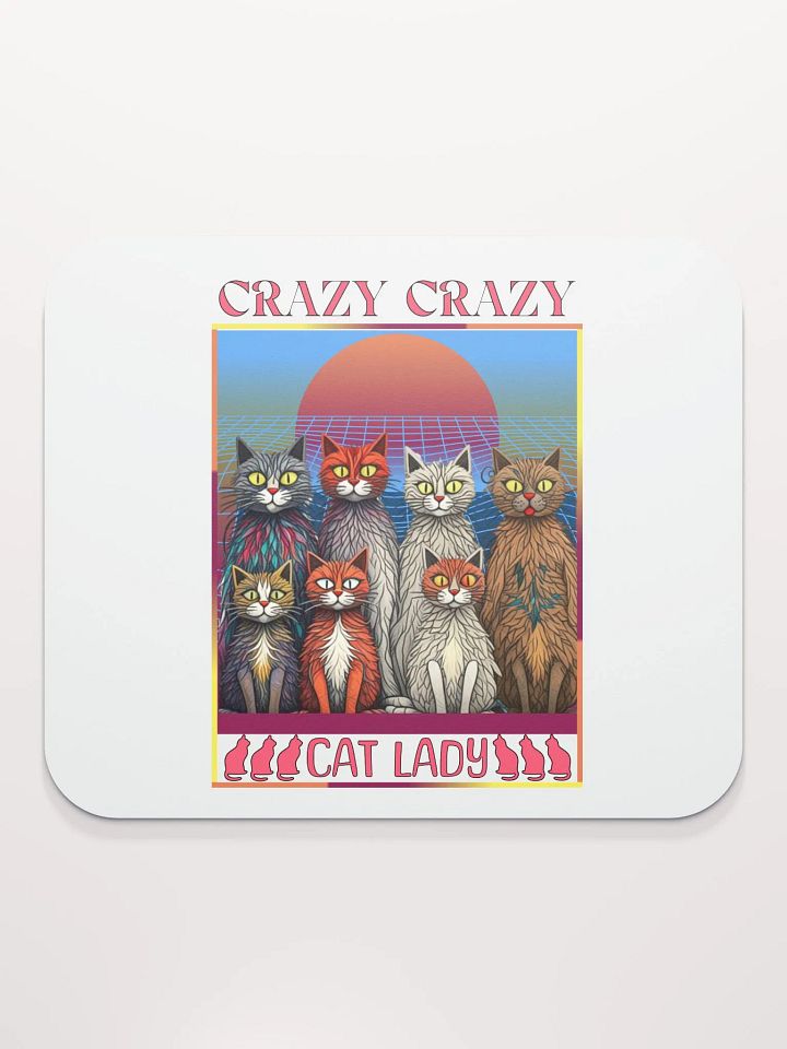 Crazy Crazy Cat Lady Mouse Pad product image (2)