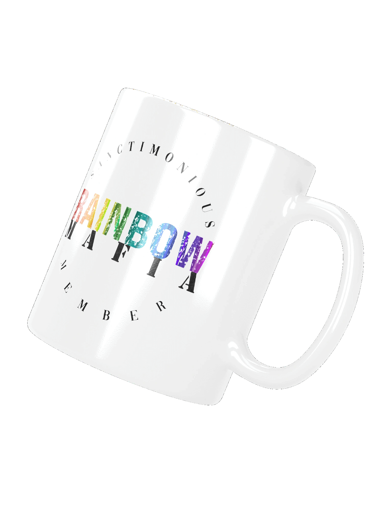 Rainbow Mafia White Glossy Mug product image (3)