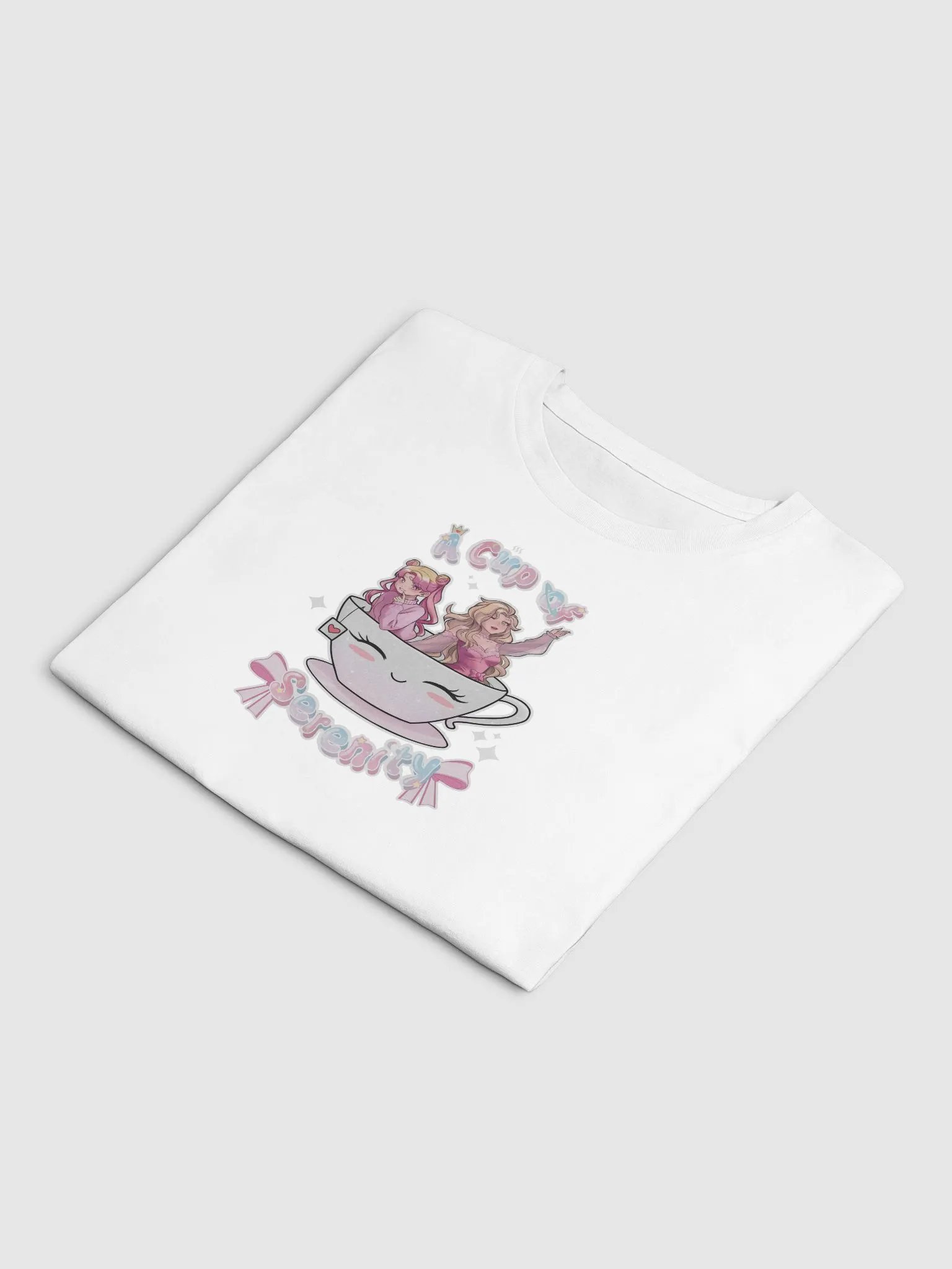"A Cup of Serenity" Logo Crop Top product image (6)