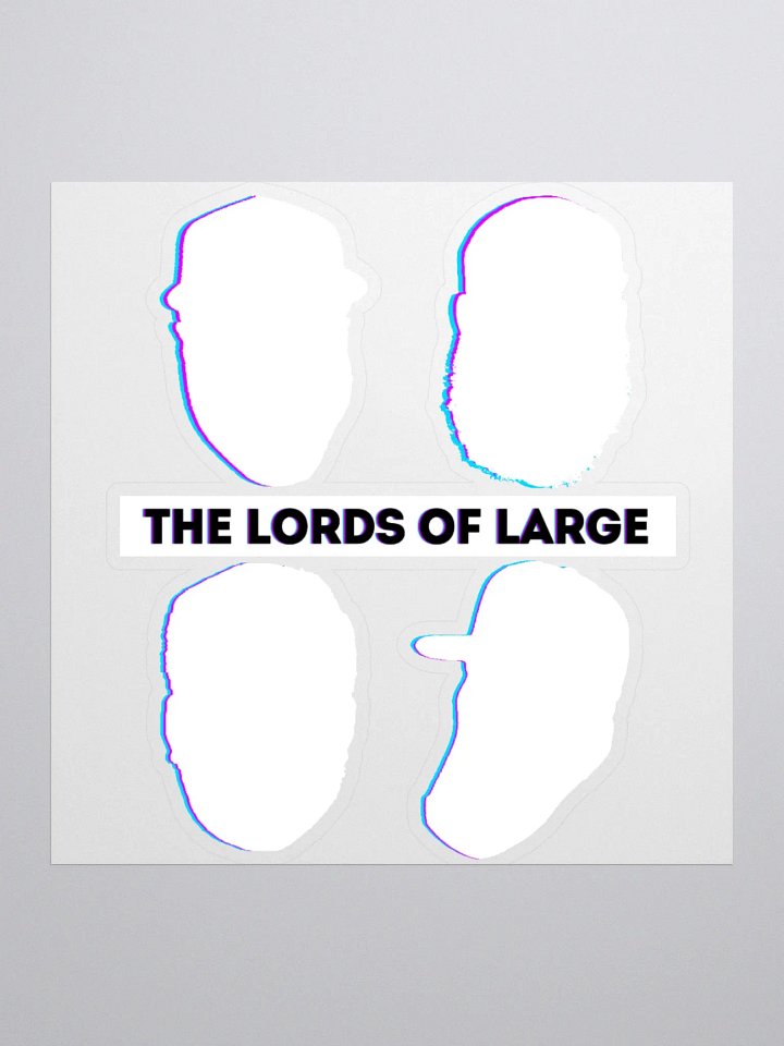 The Lords of Large Sticker white product image (1)