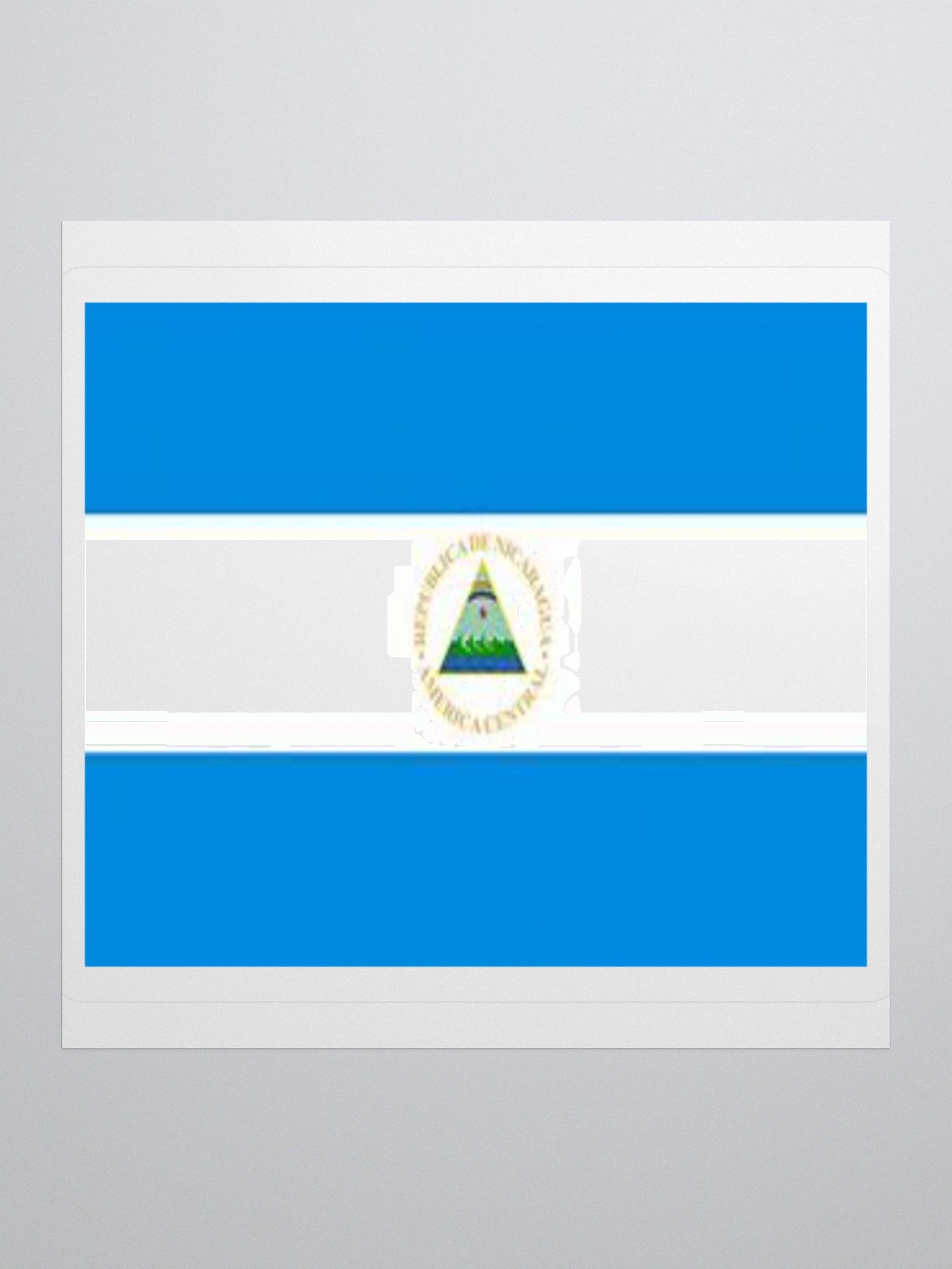 Exclusive Nicaraguan Flag Kiss-Cut Stickers - High-Quality Vinyl, Multiple Sizes product image (2)