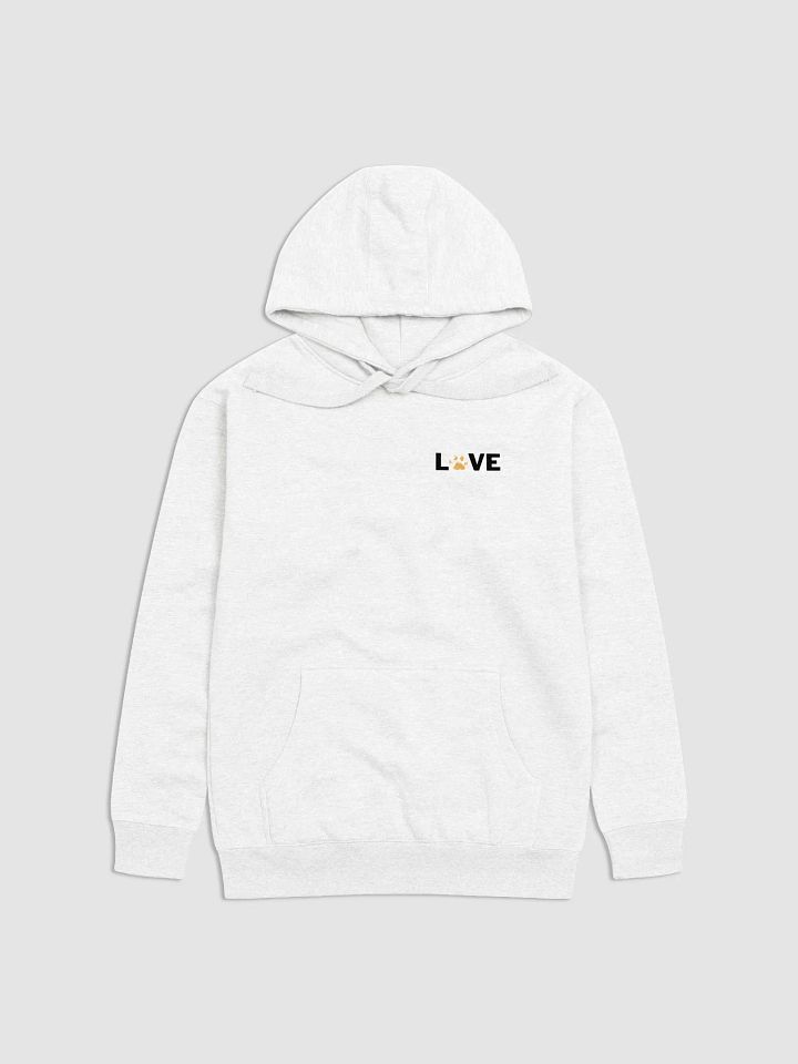 Dog Love Paw Print Hoodie Light product image (1)