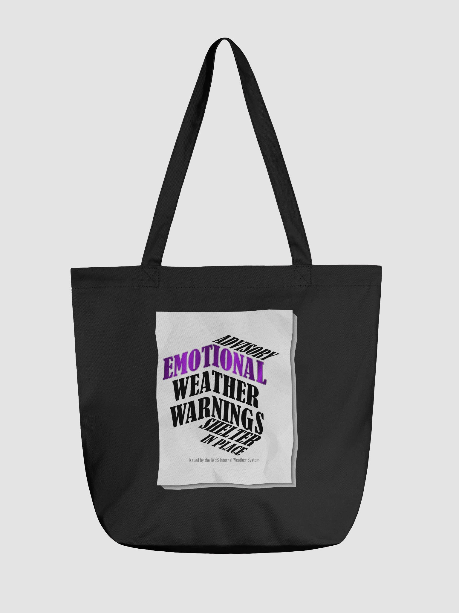 Emotional Weather Warning Tote – IWS Official Advisory product image (1)