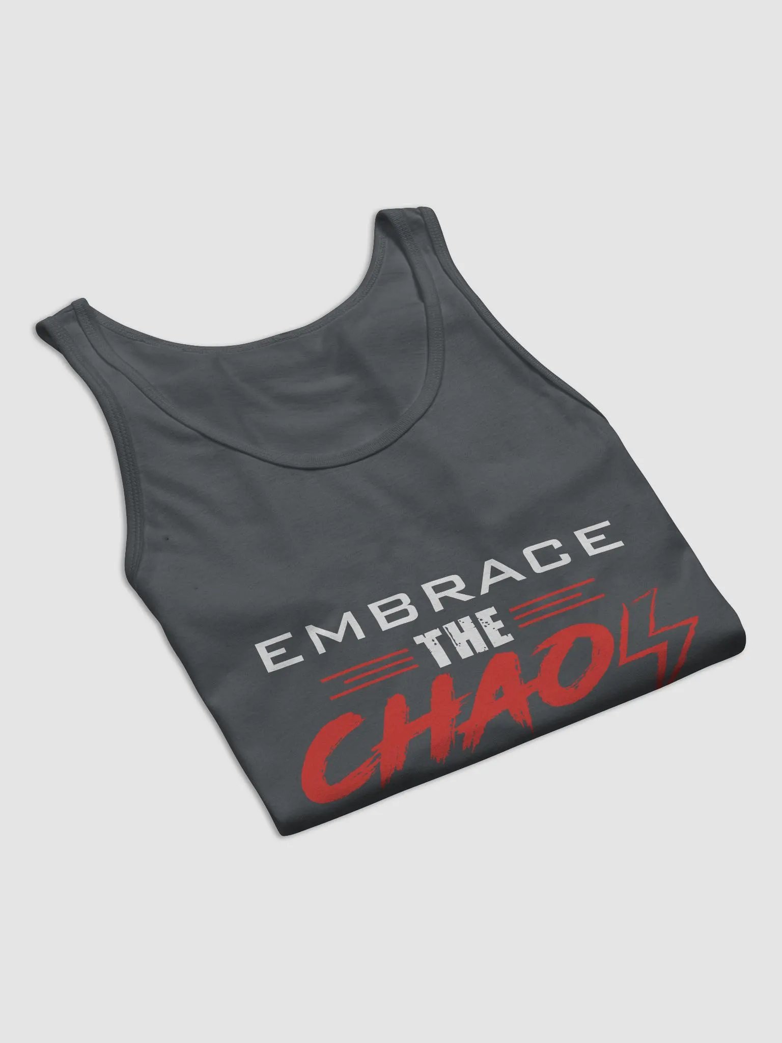 Embrace the Chaos v2 Unisex Tank (Red/White) product image (8)