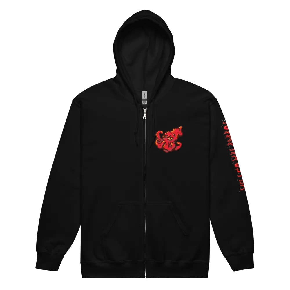 Killer Kalamari Zip Up Printed Hoodie product image (2)