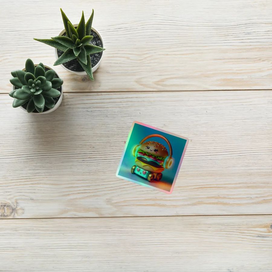 Whimsical Burger Beats Sticker Set product image (10)