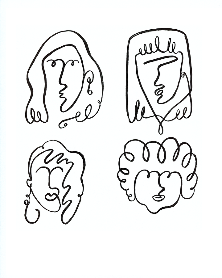 Line Girls - Giclée Fine Art Print product image (2)