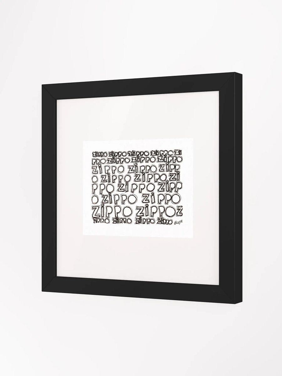 zippo Panel Card Print Framed product image (3)