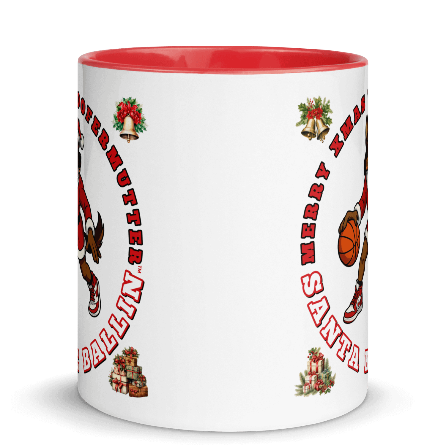 WooferMutter™ Santa Be Ballin Xmas Mug - German Shepherd Female product image (8)