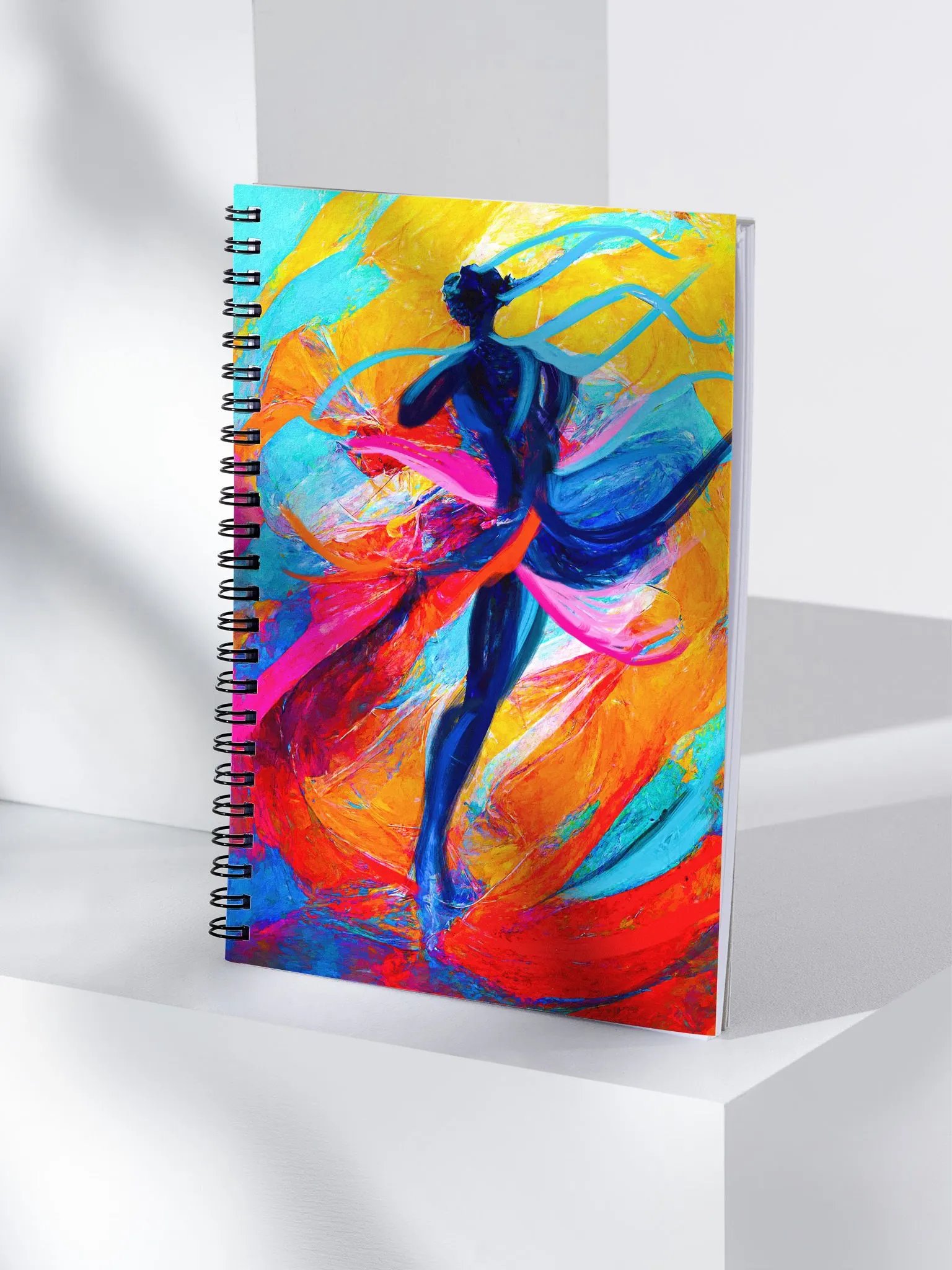 Maelstrom - Abstract Ballet Dancer Spiral Notebook product image (4)
