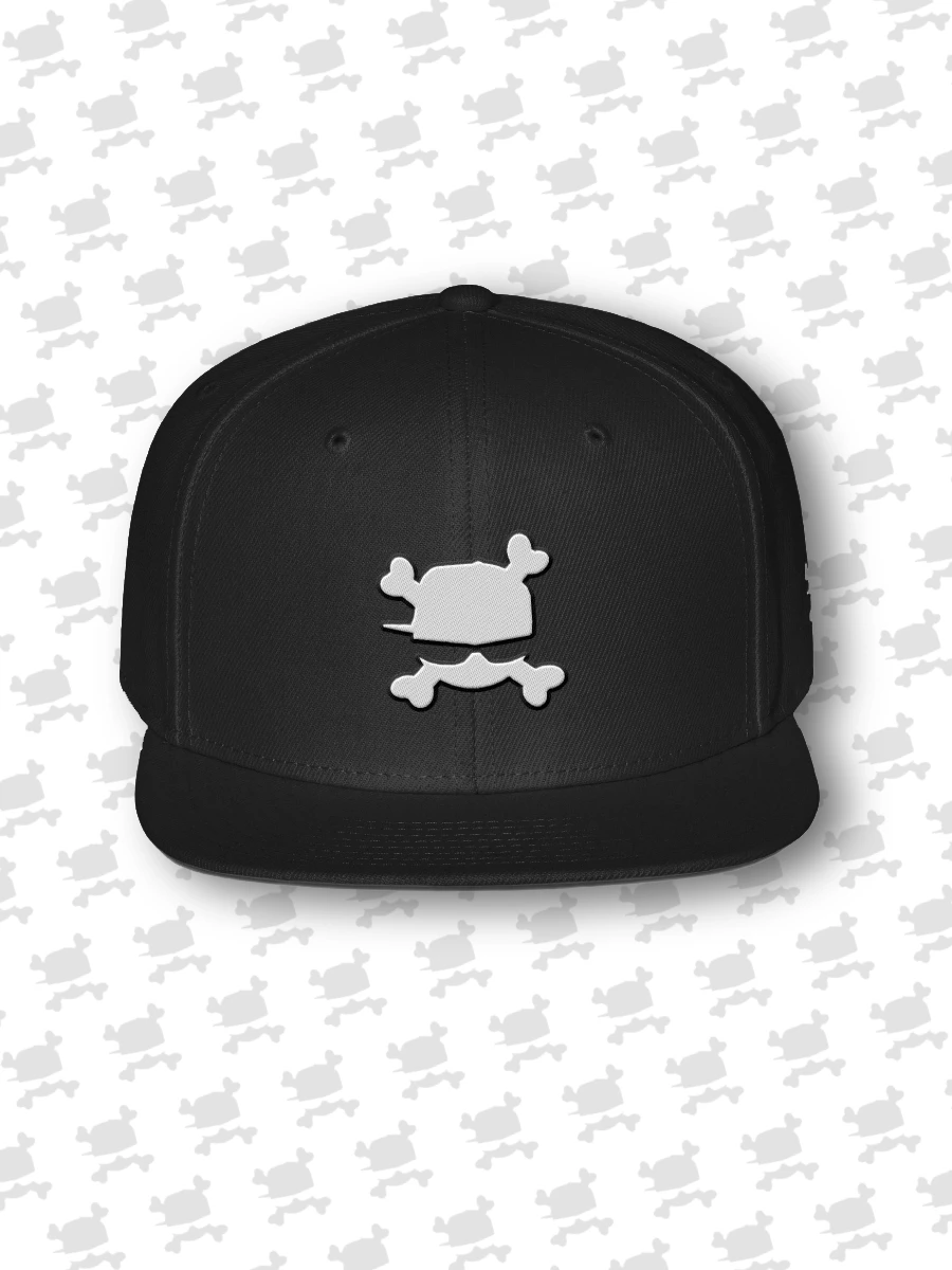 Embroidered Bonez Skull Logo Snapback Hat