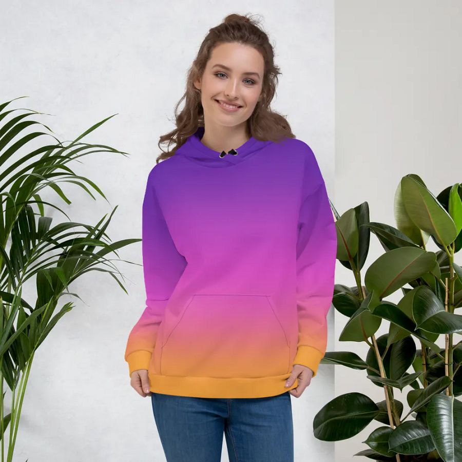 Sunset Gradient Flag Wings Hoodie product image (7)