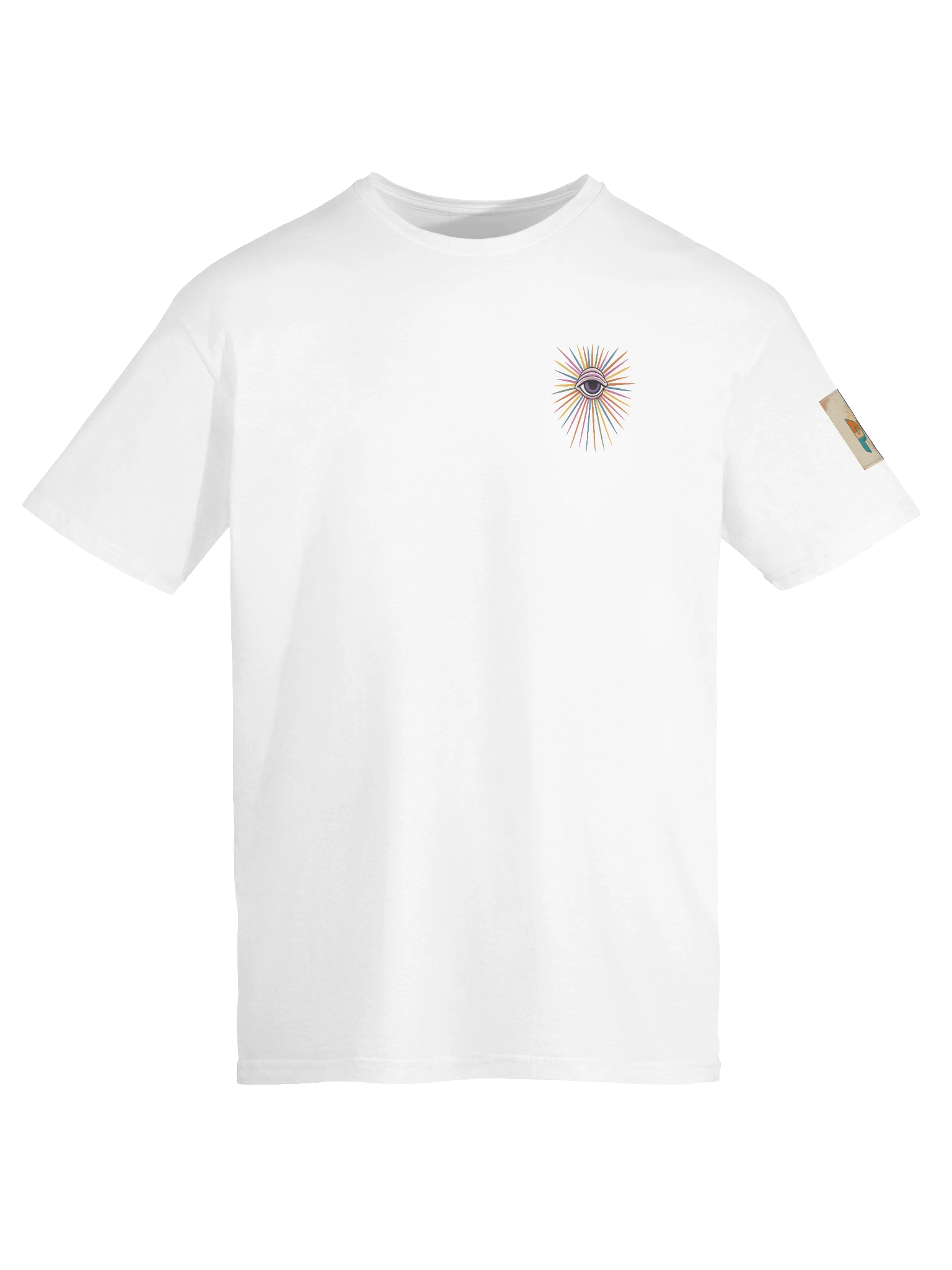 Unisex PWR Radiating Eye/Radio Tower White T-shirt product image (9)