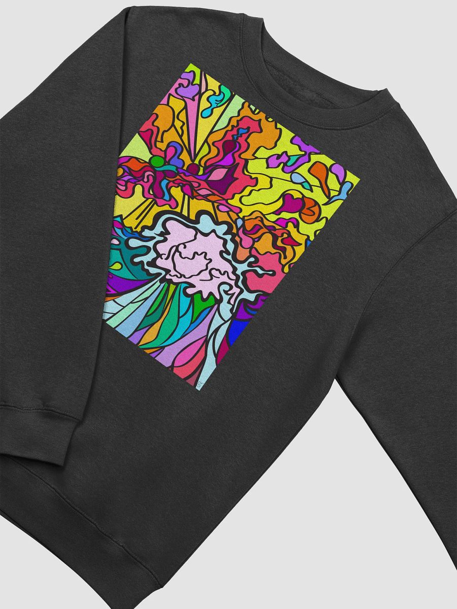 Vibrant Swirls Premium Crewneck Sweatshirt - Wave at Sunset product image (15)