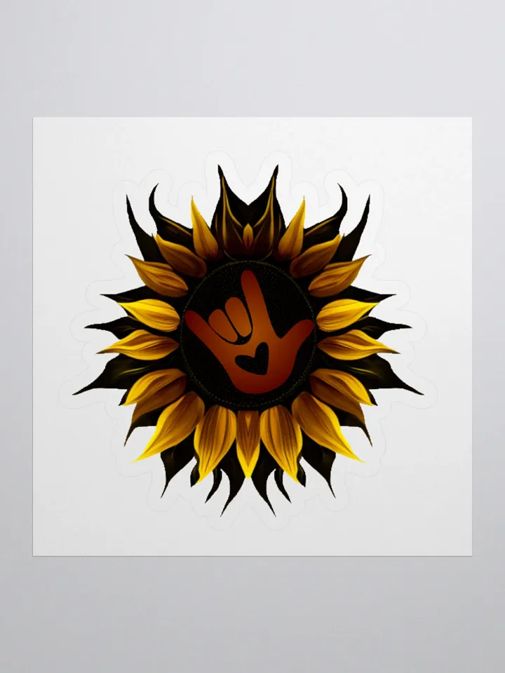 ASL Love Sunflower Stickers product image (1)