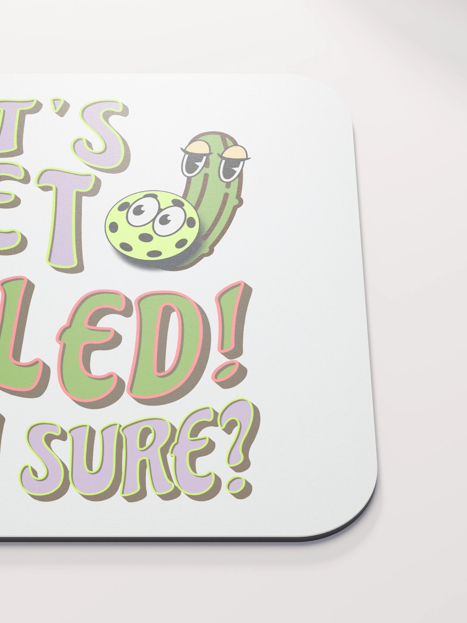 Lets Get Pickled Are You Sure Pickleball Whimsical Party Mouse Pad product image (5)