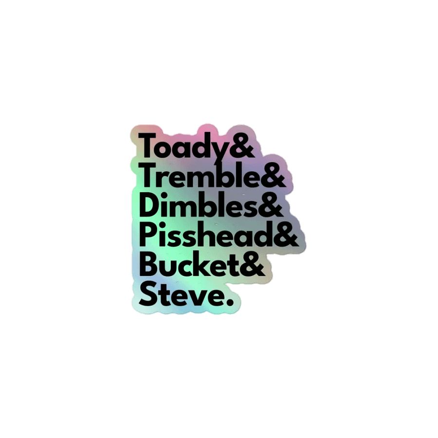 The Brass Cannons Holographic Sticker product image (1)