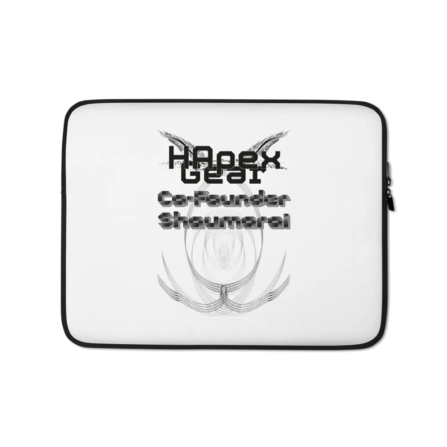 Laptop Sleeve - Co Founder Shaumarai - Black HApex Gear Black Logo product image (1)