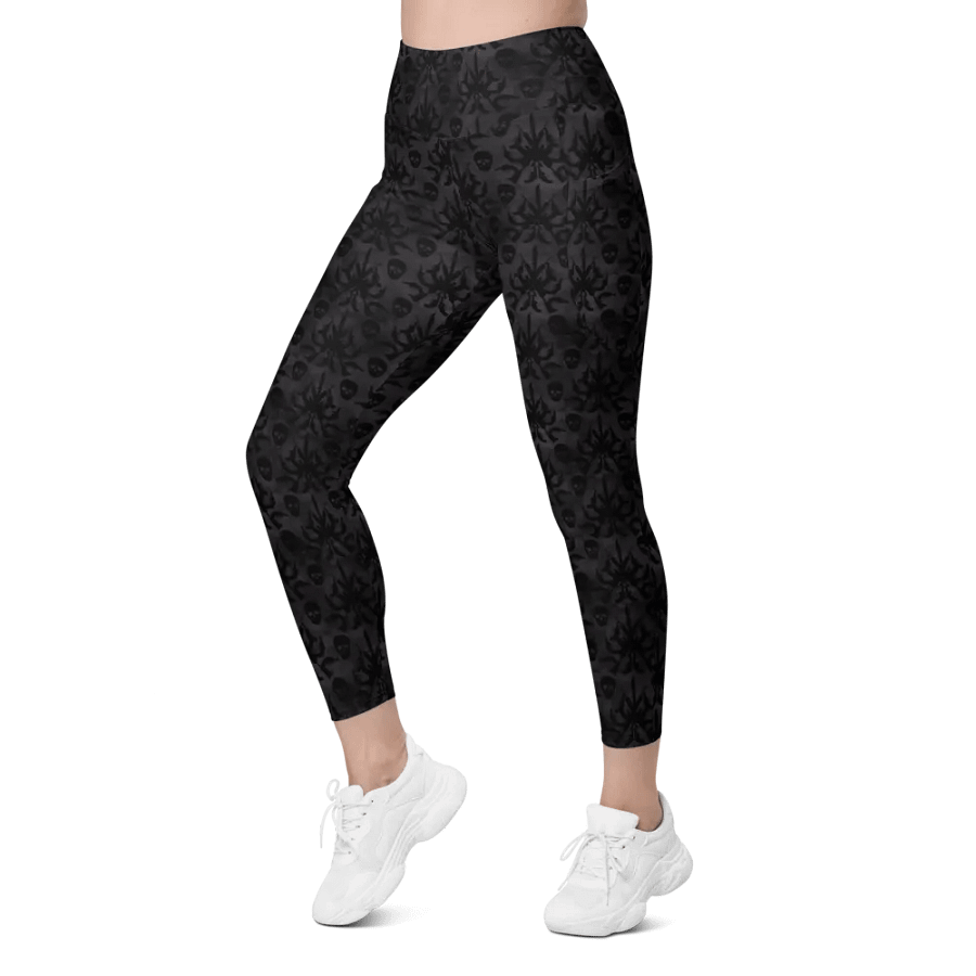 Gothic 2A High Waist Pocket Leggings - Black product image (6)