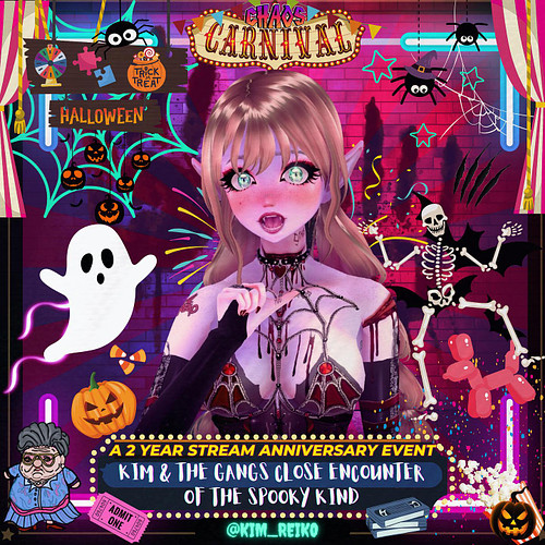 🎃🌟 Hey everyone! Tonight, on this spooky Halloween night, we are celebrating two years of my Vtuber streaming journey! It's a...