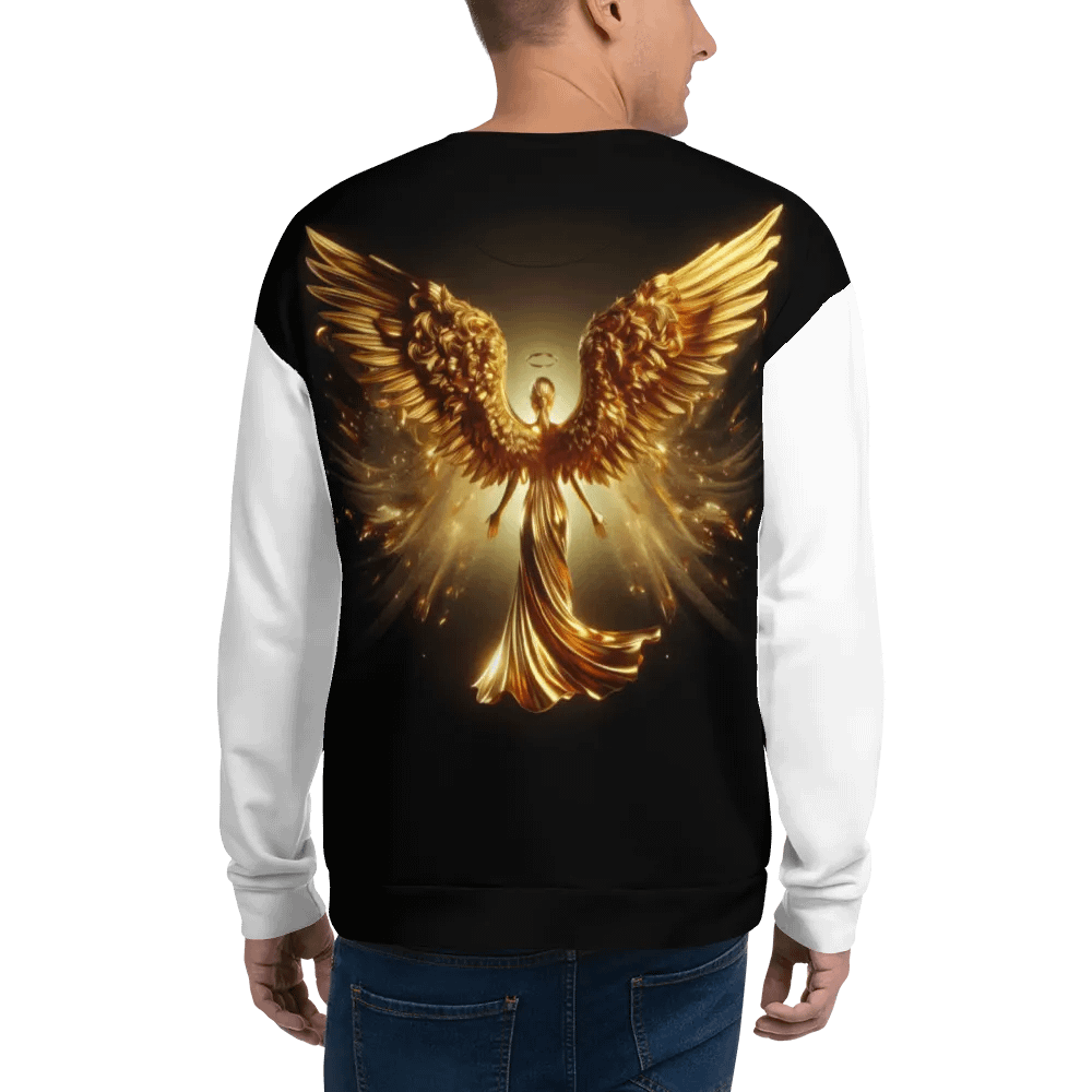 A Golden Angel and Cross - Unisex Sweatshirt #1 product image (4)
