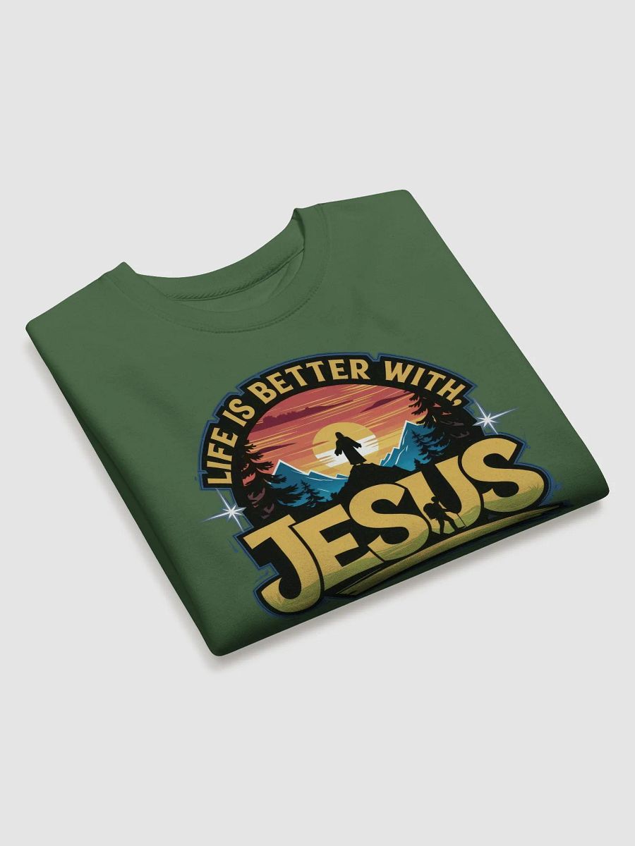Divine Sunrise Life is better with Jesus Sweatshirt product image (3)
