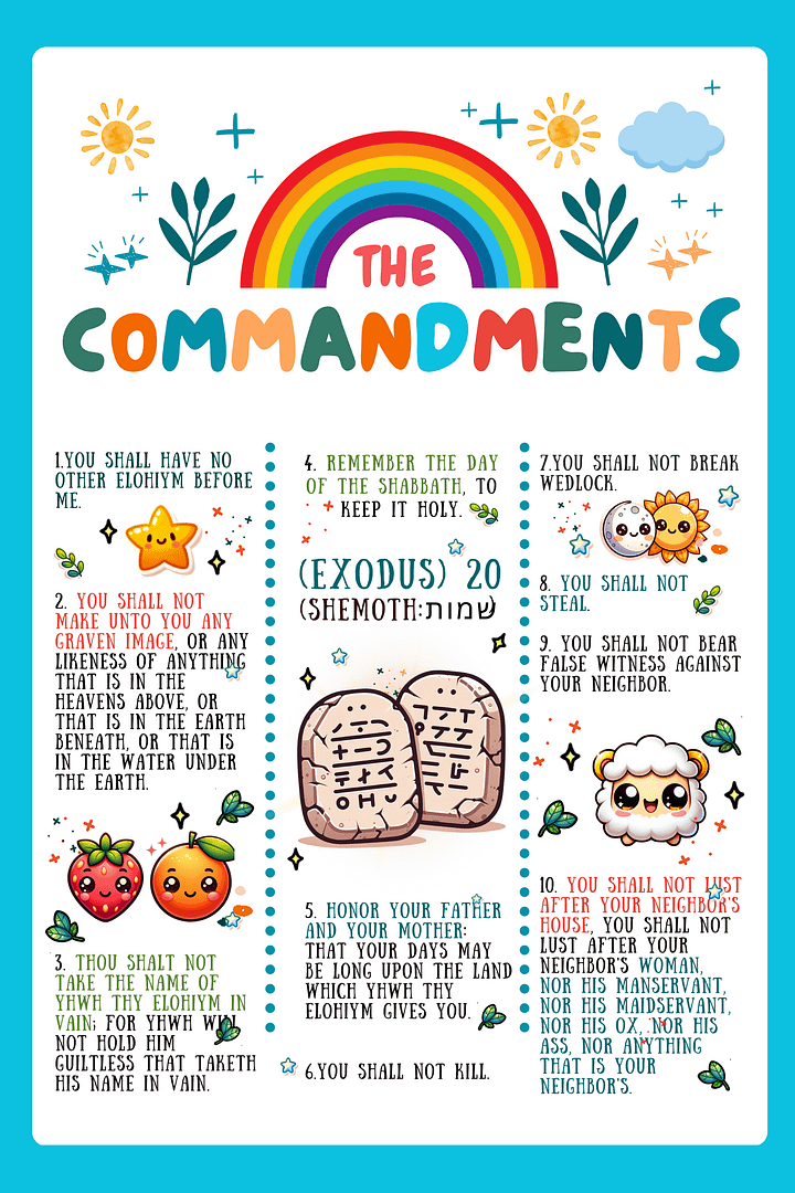 The Commandments – Printable Poster (Digital Download) product image (2)