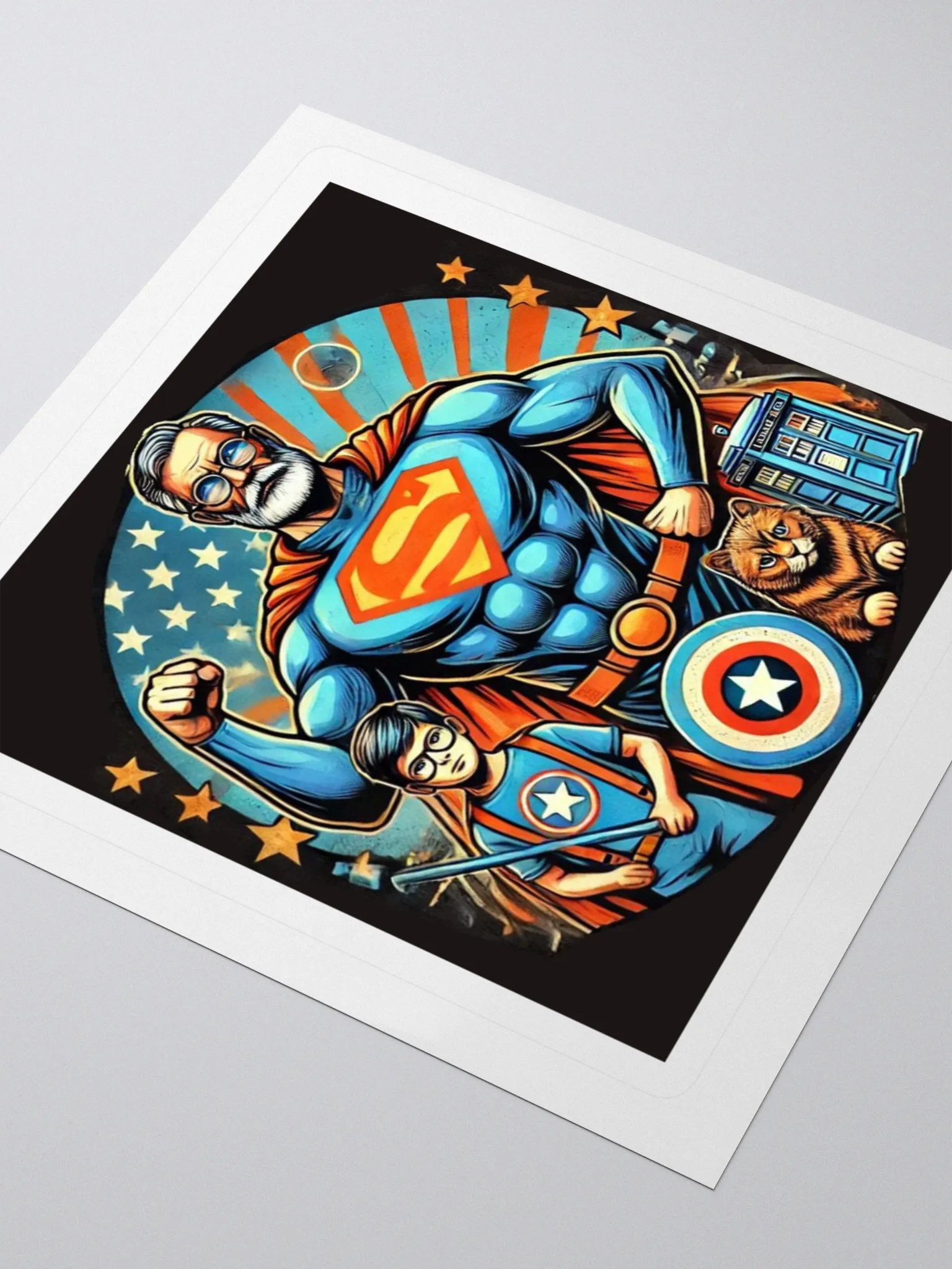 Superhero Family Kiss Cut Stickers Set product image (7)