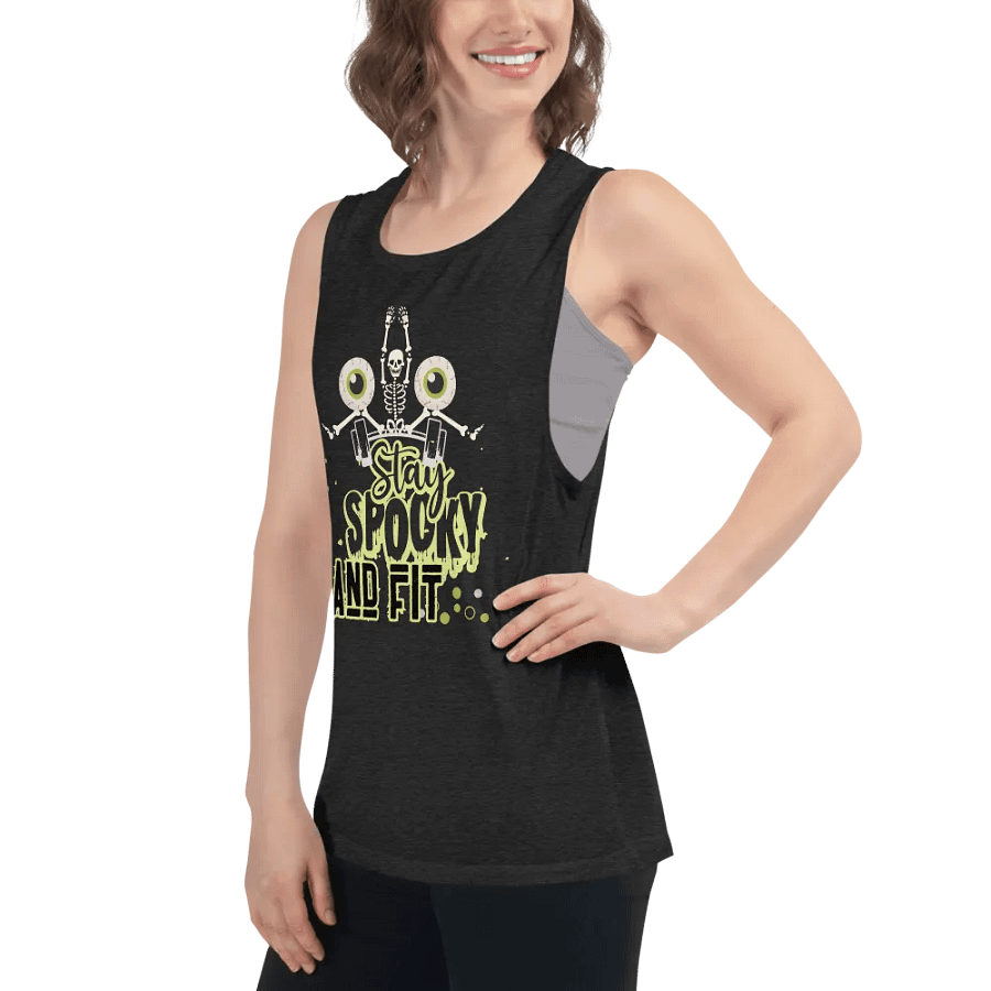 Stay spooky and fit muscle tank product image (9)