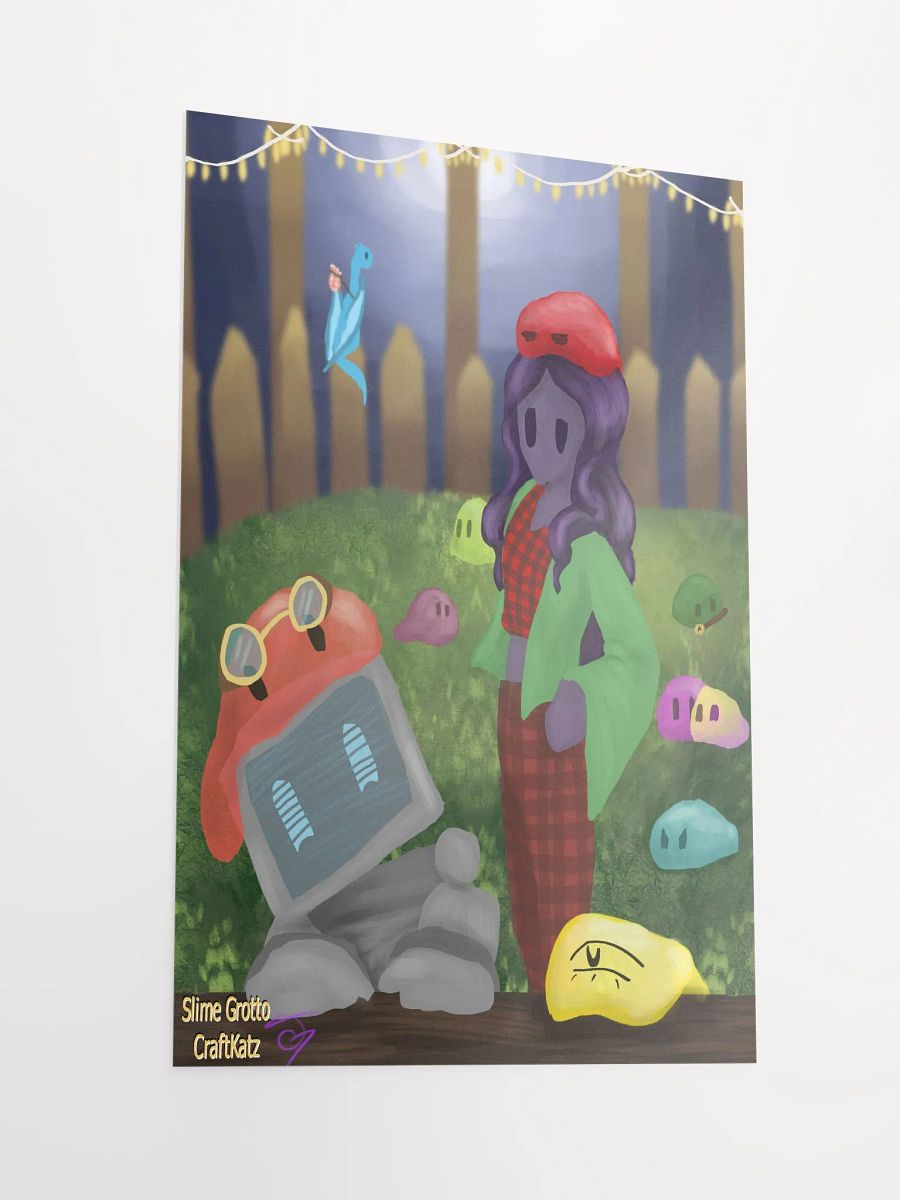 Slime Grotto Paper Poster product image (2)