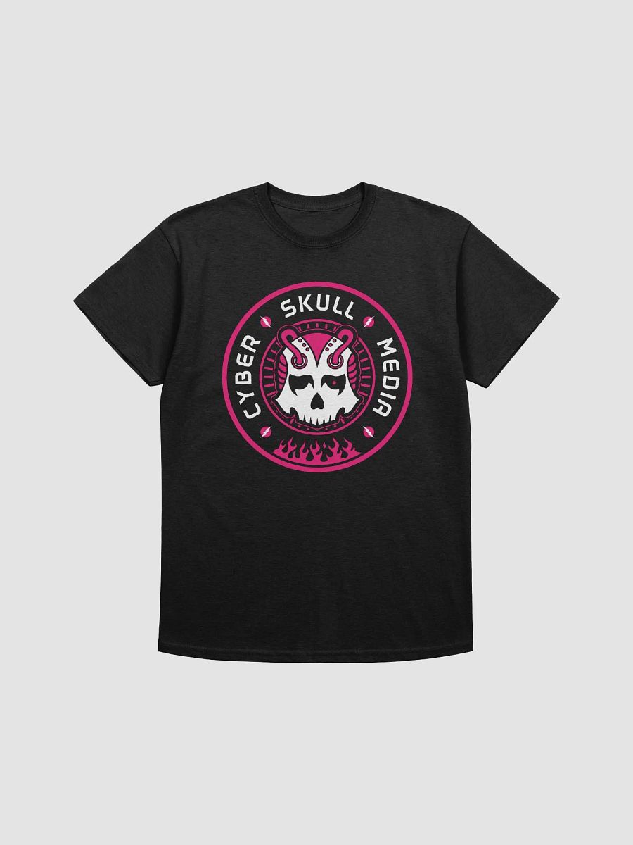 Cyber Skull Media Logo Tee | Pink (Basic) product image (1)
