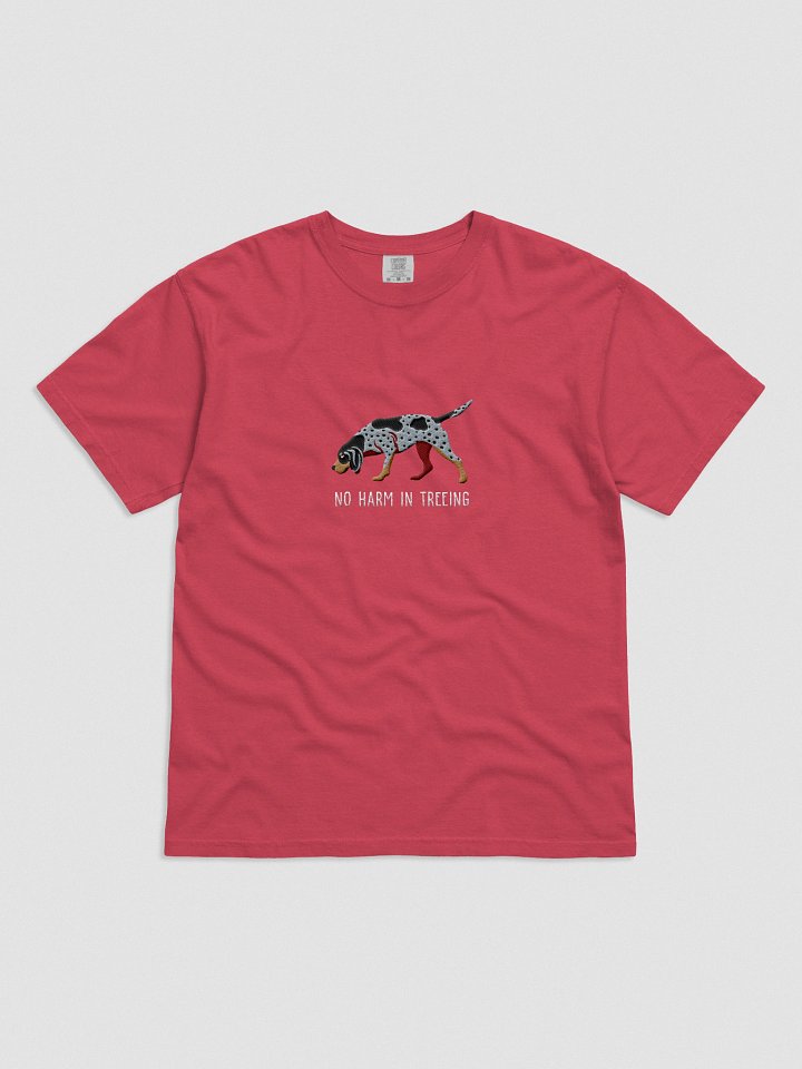 No Harm in Treeing T-Shirt(Embroidered) of a Bluetick Coonhound product image (41)