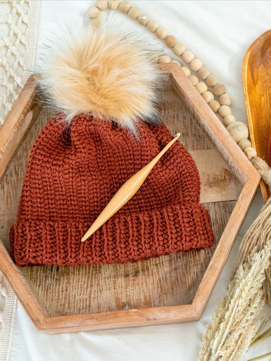Crochet Knit Purl Hat Video Tutorial (5 Sizes) product image (4)