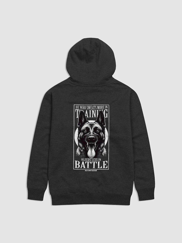 He Who Sweats More in Training Bleeds Less in Battle - Premium Adult Unisex Hoodie product image (1)