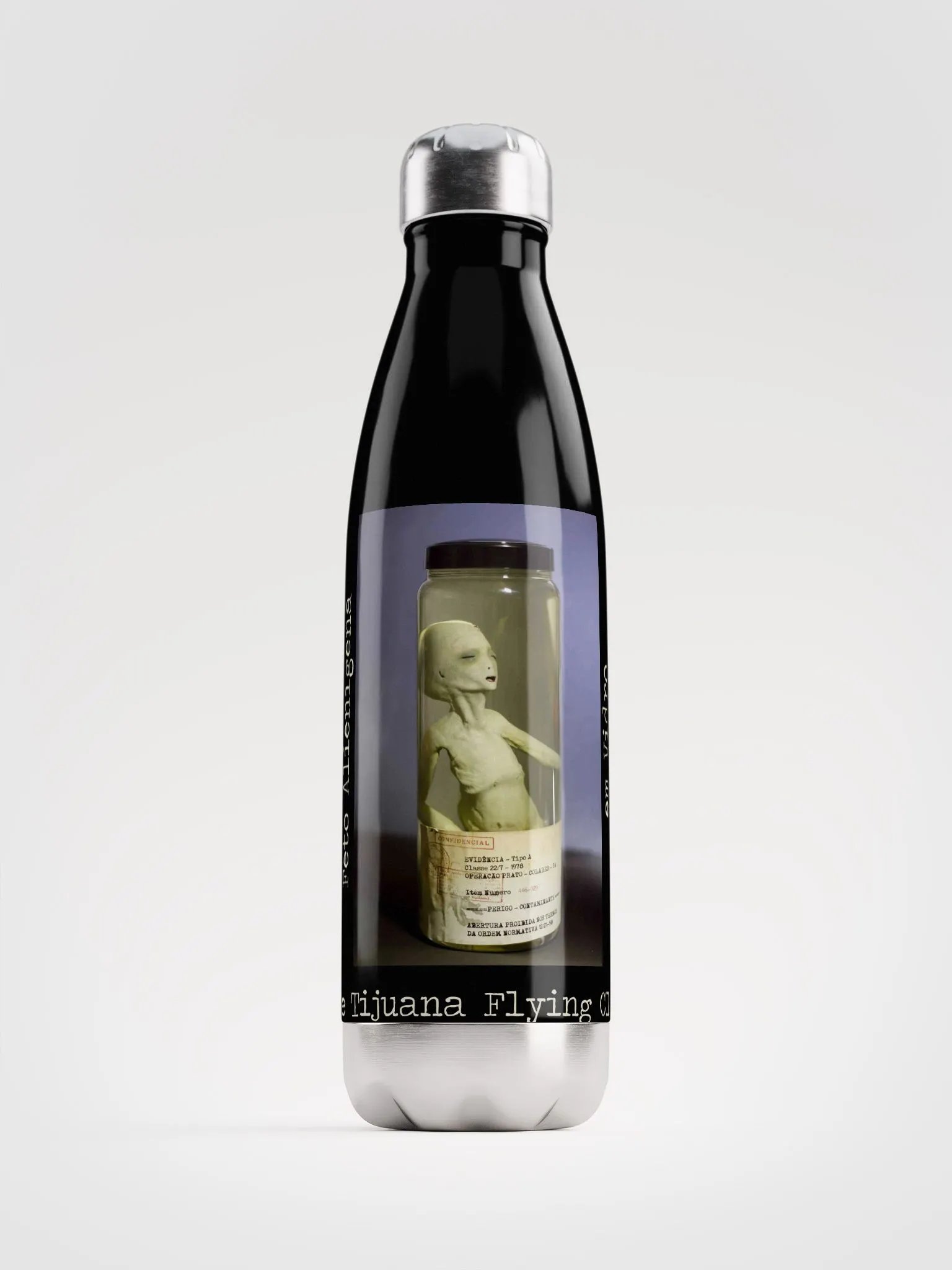 Ancient Astronaut Figure Suspended in Liquid Jar product image (1)