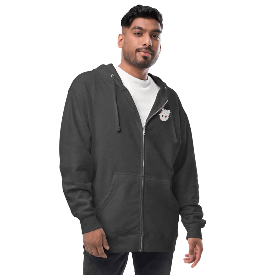 Land of Kittens Glitch Zip-up Hoodie product image (32)