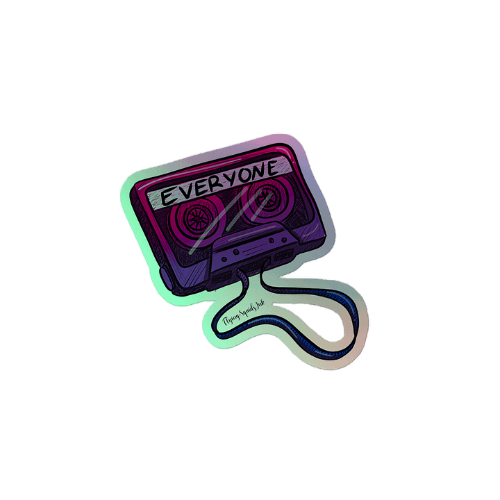 Bisexual Mix Tape- Holo Sticker product image (2)