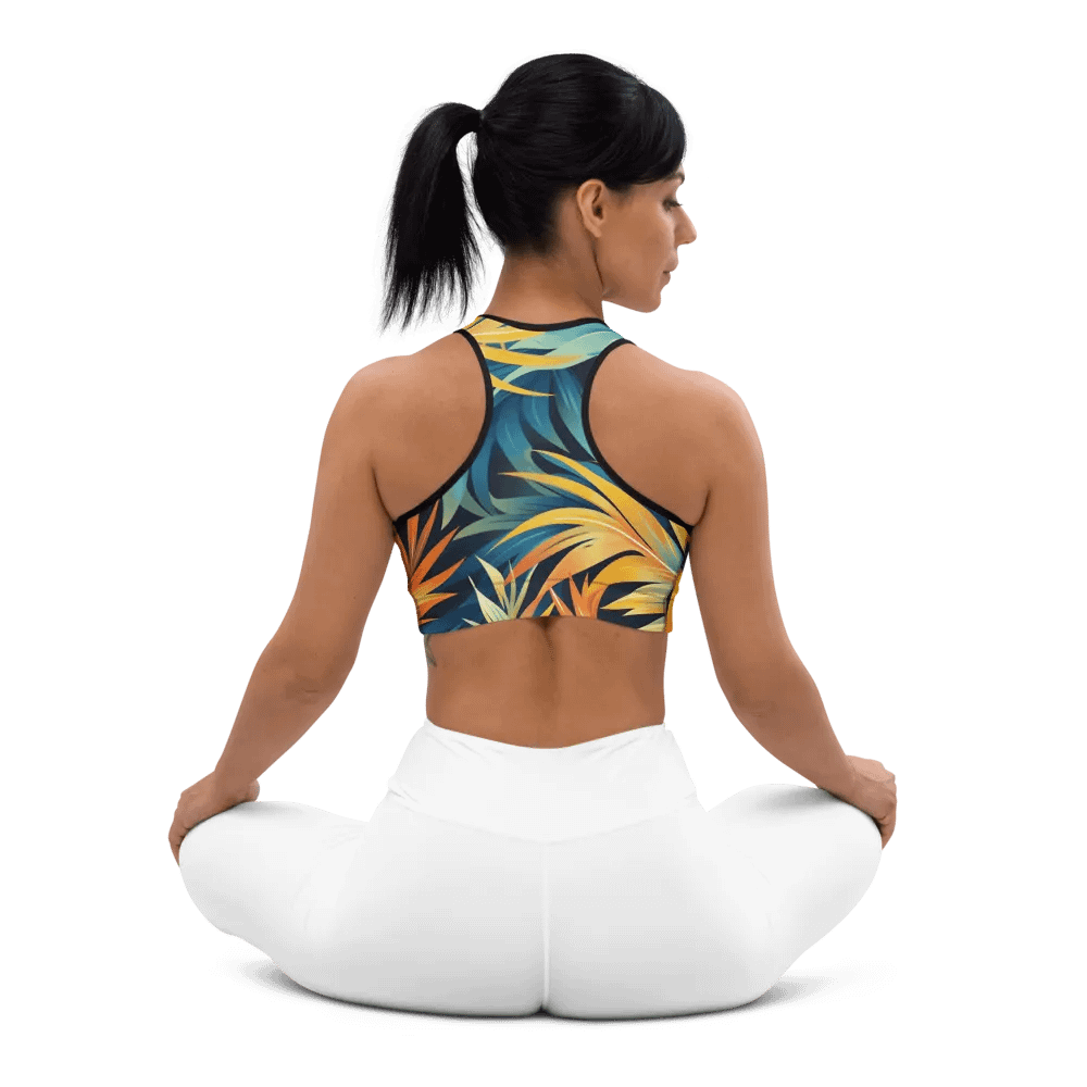 Tropical Flow Padded Sports Bra product image (8)